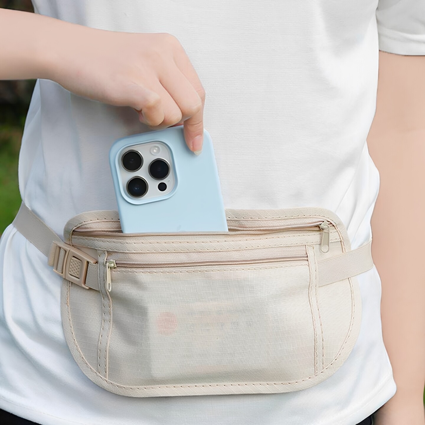 Invisible Thin Anti-theft Waist Bag for Traveling Abroad and Running