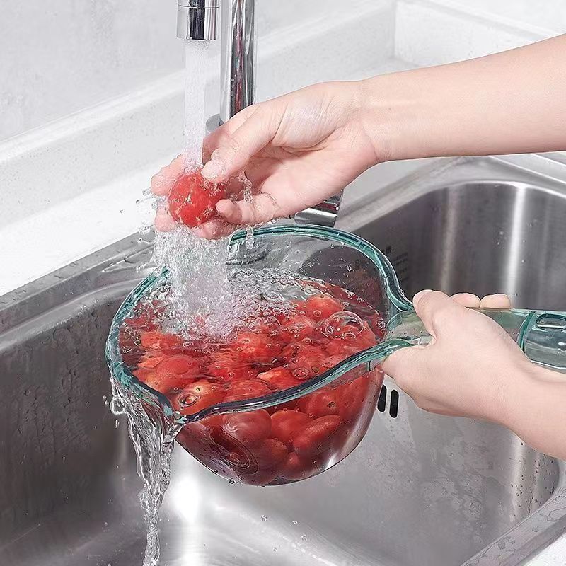 水勺厨房舀水瓢家用长柄塑料大号创意加深厚水舀子水漂透明水勺子 - 图0