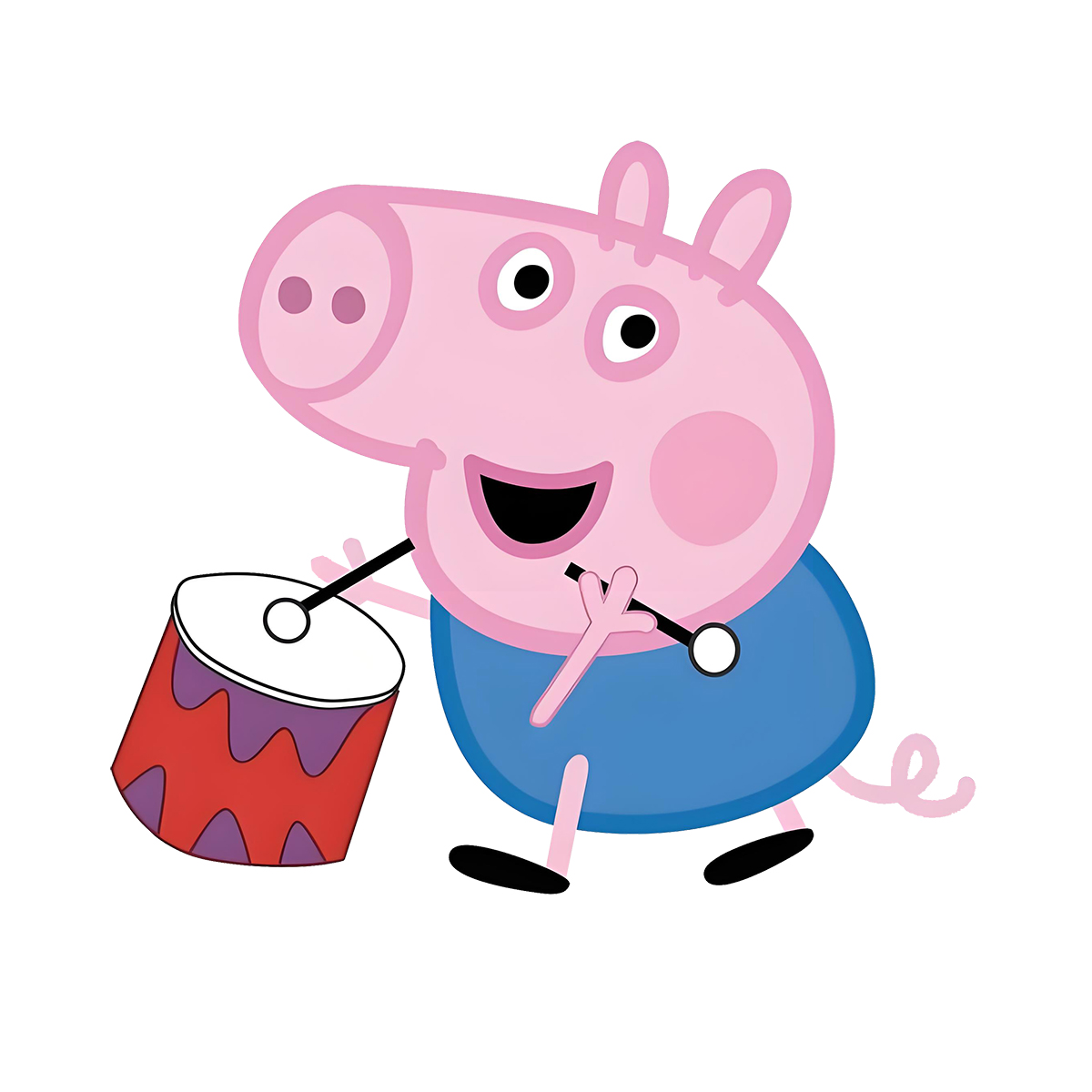 新款小猪佩奇卡通动漫可耐水洗衣服热转印白墨烫画定制贴满29包邮 - 图3