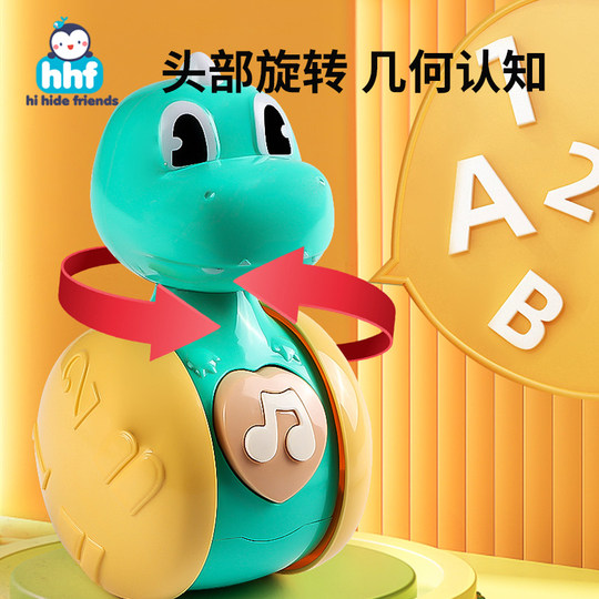 Hirsch-Schiebebecher, Spielzeug für Babys, beruhigend, Früherziehung, 0–1–3 Jahre alt, Babytraining, Head-Up-Lernen, Krabbelpuzzle