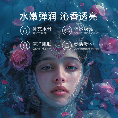 Barij/巴莉哲伊朗2瓶白玫瑰纯露+1瓶大马士革玫瑰纯露 分层补水 - 图2