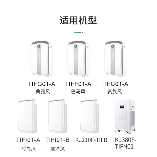 适配德国汉朗空气净化器滤网TIFG01-A/TIFF01-A贵族滤芯TIFC01-B - 图0