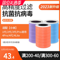 Adapted millet air purifier filter core 2s 1 2 3 generation 4proh Mijia 4lite filter screen MAX F1