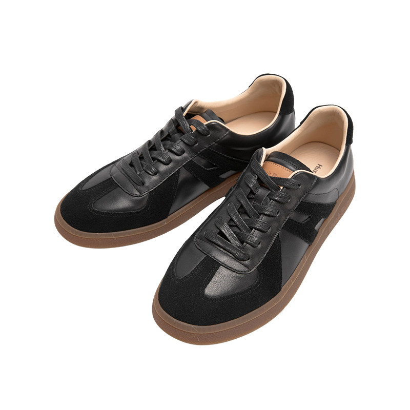 Hush Puppies暇步士真皮德训鞋男鞋2025春秋新款通勤休闲阿甘鞋,淘宝优惠券,粉丝福利购,淘宝优惠卷