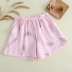 Quần short mùa hè đồ ngủ của phụ nữ cotton gạc cotton lỏng mỏng quần nam dịch vụ nhà có thể được mặc bên ngoài quần sống - Quần tây