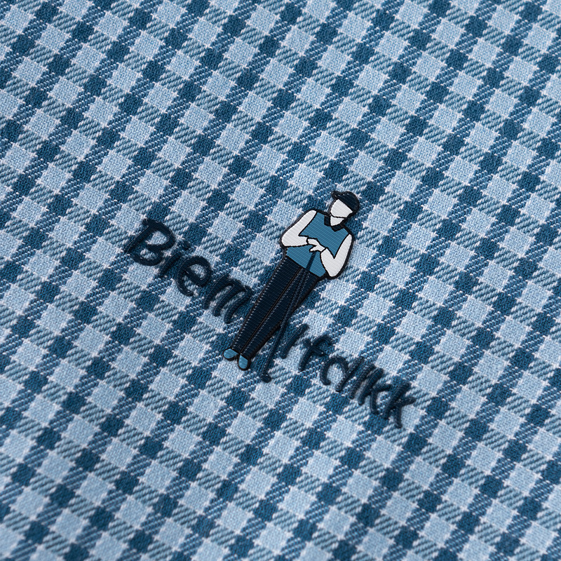 【亲肤细腻】比音勒芬秋季男士衬衣通勤休闲撞色格纹翻领长袖衬衫,淘宝优惠券,粉丝福利购,淘宝优惠卷