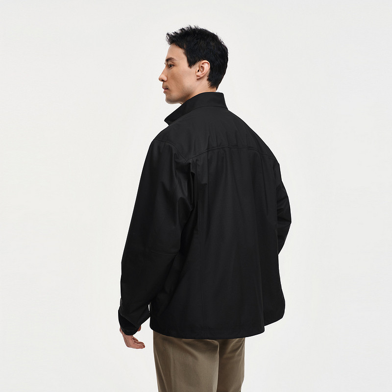 【7D细格轻量防护】比音勒芬2026春季新款男休闲防水立领夹克外套