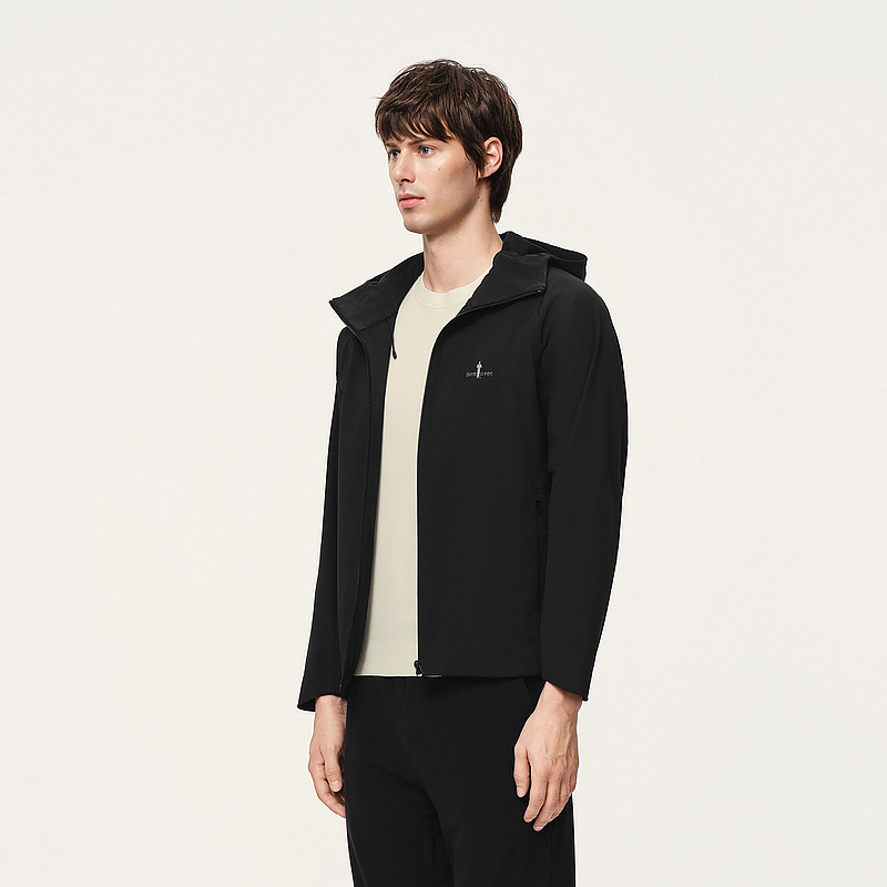 【三防保暖】比音勒芬果岭软壳2025秋冬新款男抓绒软壳衣夹克外套