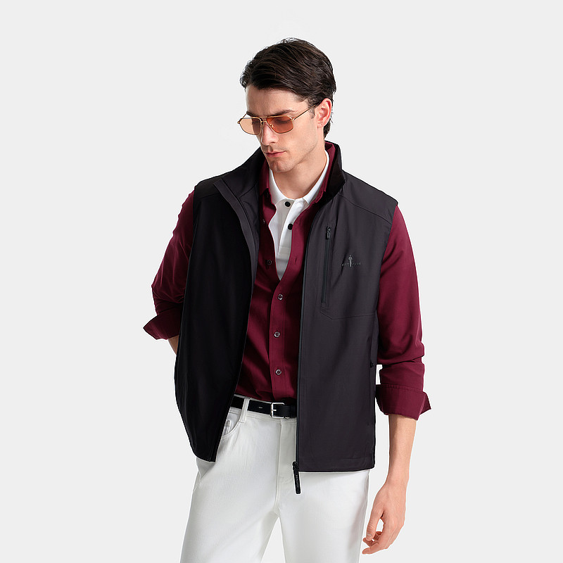 【POLARTEC阿尔法棉】比音勒芬2025秋冬新款男士保暖立领马甲外套,淘宝优惠券,粉丝福利购,淘宝优惠卷