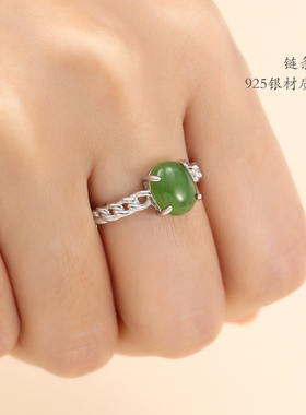 纯银戒指空托白金镶嵌925女士