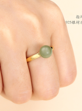 925纯银万能戒指空托带针diy底盘