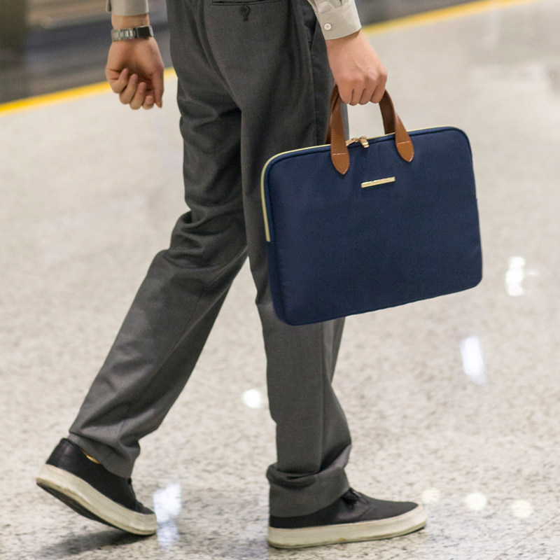 女士手提a4文件袋商务学生电脑包包 米思苏女士包袋