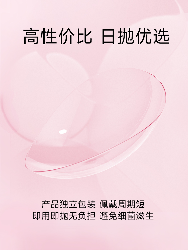 【全新到货】科莱博视然隐形近视眼镜日抛30片透明58%含水量进口