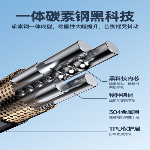 【民外】手机支架床头手机架懒人支架桌面ipad平板支撑架直播拍摄通用神器旋转夹子手机架支架床上2024新款 - 图0