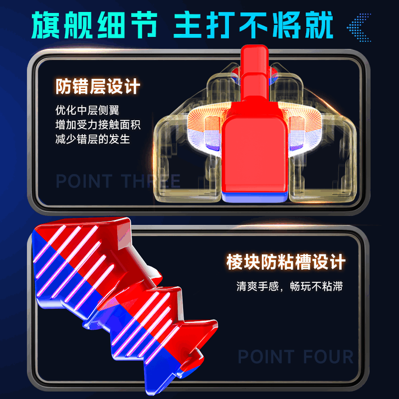 奇艺XMD鸿五阶磁力魔方轴心磁UV钻面速拧比赛专用益智儿童玩具 - 图3