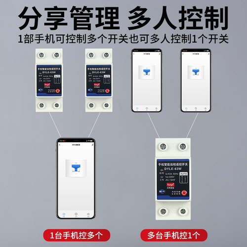 涂鸦wifi智能开关手机远程控制开关水泵遥控无线遥控220v定时器-图3