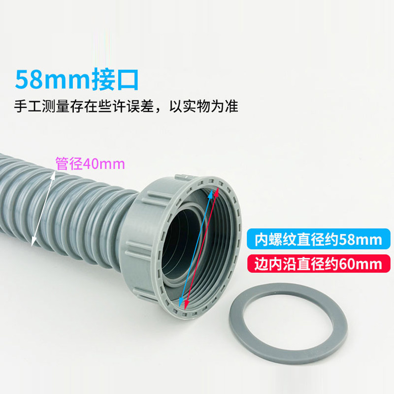 厨房双头水槽下水管菜盆洗碗池双螺口排水管连接软管加长延长配件,淘宝优惠券,粉丝福利购,淘宝优惠卷