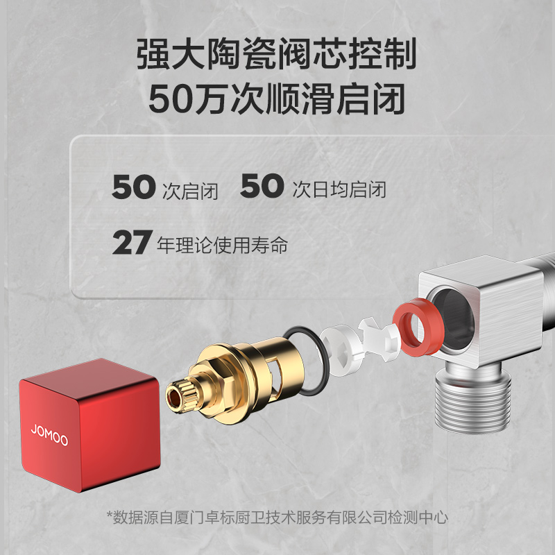 九牧角阀三角阀全铜冷热水阀门开关热水器马桶八字阀门家用官方店