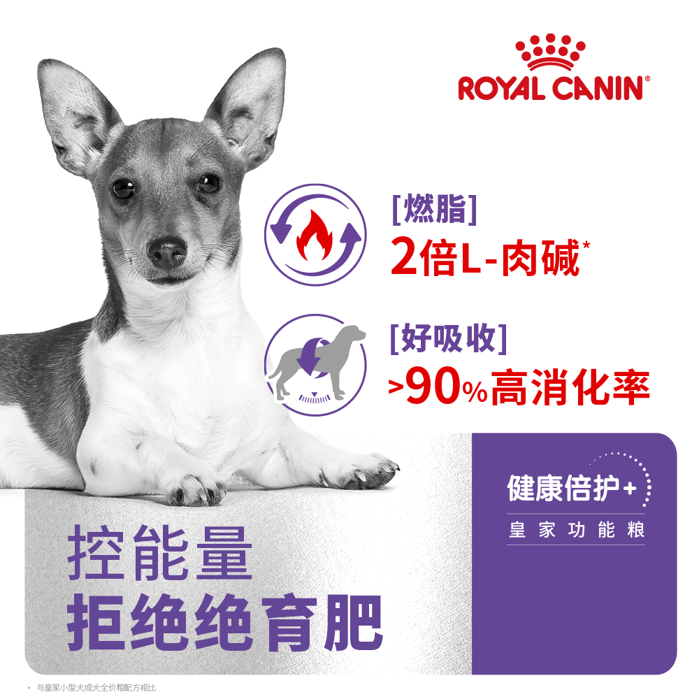 皇家狗粮 绝育呵护小型犬通用泰迪贵宾博美比熊成犬粮MSA30/2/4KG