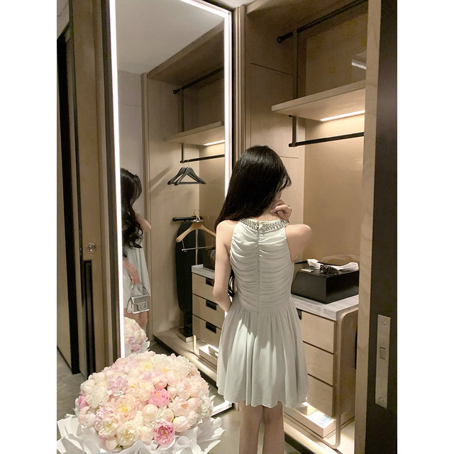 JustQin 5/15 ຮັກ Summer Mint ໃຫມ່ Summer ອຸດສາຫະກໍາຫນັກເພັດ Skirt Sexy Waist Dress ສໍາລັບແມ່ຍິງ