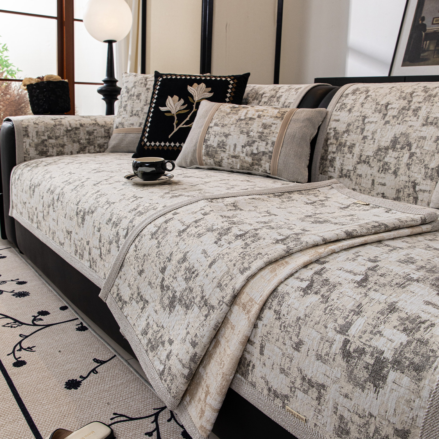 2025新款法式沙发垫四季通用防滑雪尼尔高级感防猫抓沙发套罩盖布,淘宝优惠券,粉丝福利购,淘宝优惠卷