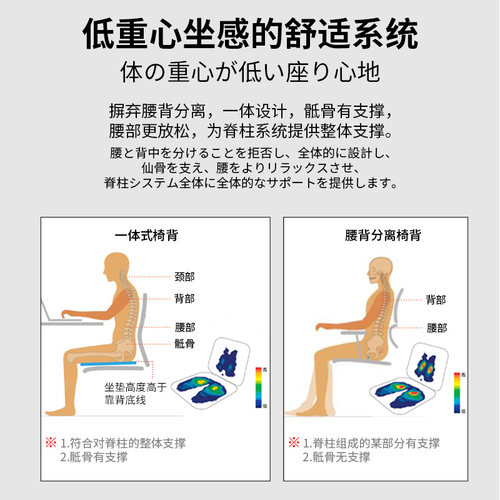 okamura冈村contessa2人体工学电脑椅家用舒适护腰办公椅海绵真皮 - 图1