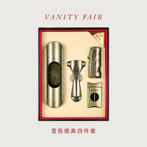 VANITY FAIR cigar tool four sets of windproof lighter cigar scissors ashtrays open box knives