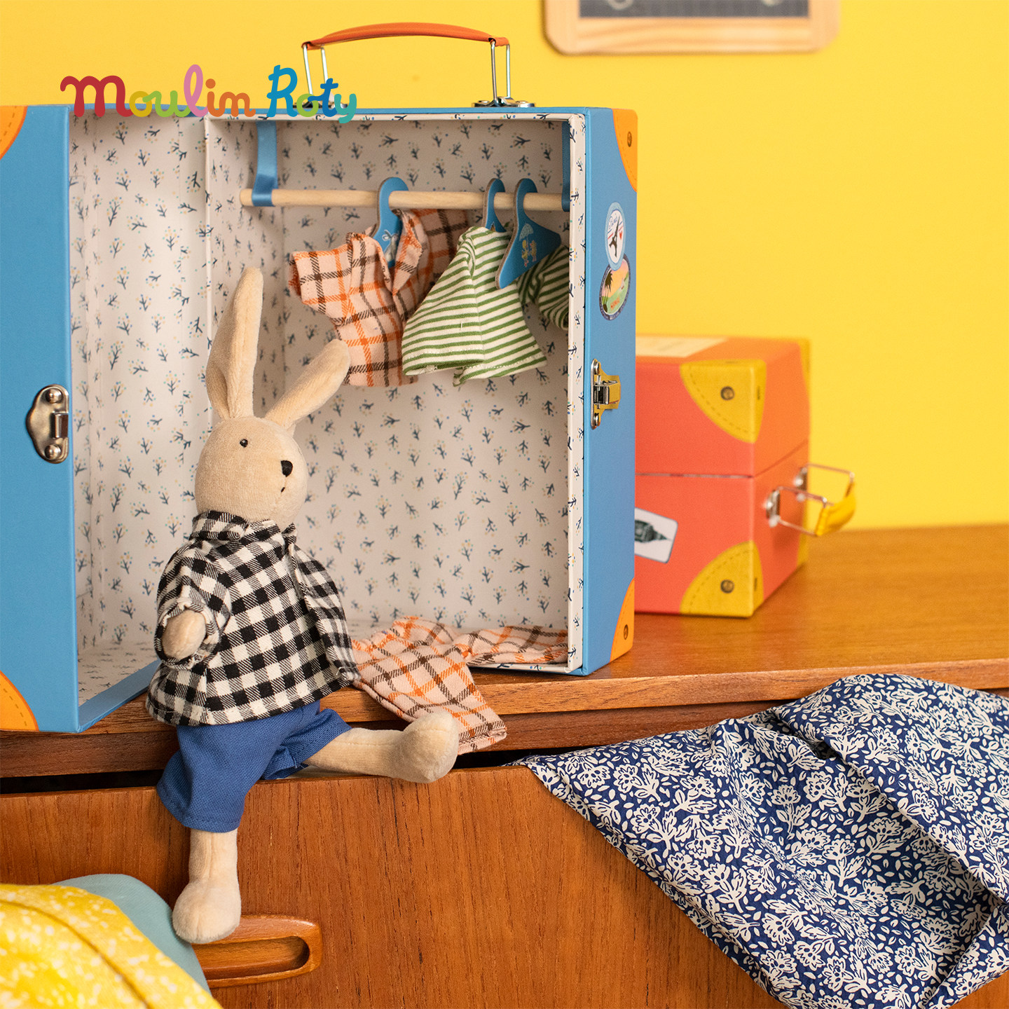 法国moulinroty茉兰若缇手提箱礼盒公仔娃娃换装毛绒安抚玩偶礼物,淘宝优惠券,粉丝福利购,淘宝优惠卷