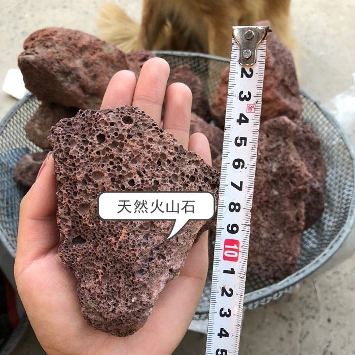 包邮火山石大中水族造景艺术过滤块火山岩原石罗汉增色多肉铺面-图1