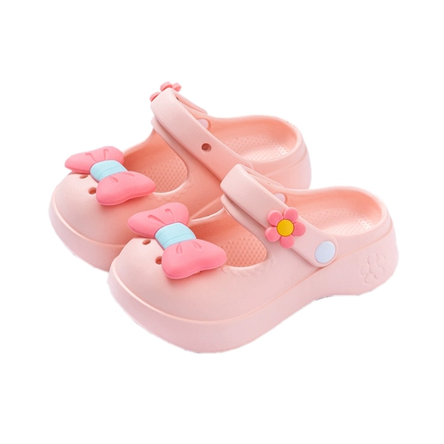 Летние тапочки, нескользящие милые детские сандалии для принцессы, подходит для подростков