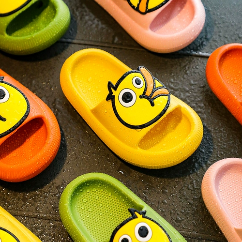 Детские слайдеры, мультяшные нескользящие тапочки на платформе, популярно в интернете, мягкая подошва