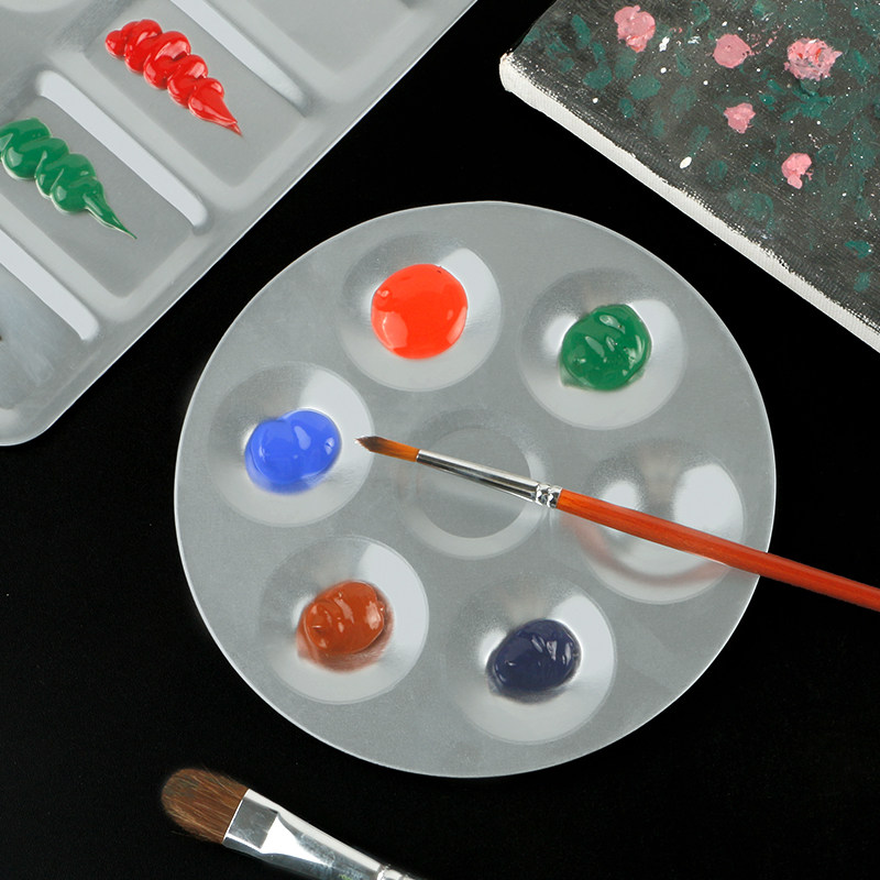 金属调色盘美术生专用画画调色碟油画丙烯调色工具铝制大号画盘 - 图2