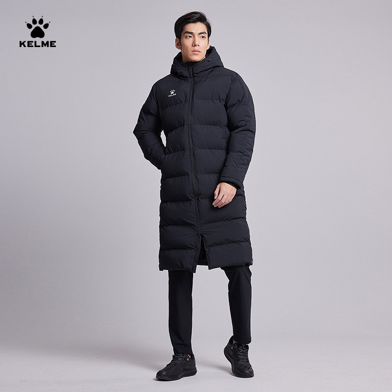 KELME卡尔美运动棉衣男冬长款大衣棉袄足球过膝棉服训练保暖外套,淘宝优惠券,粉丝福利购,淘宝优惠卷