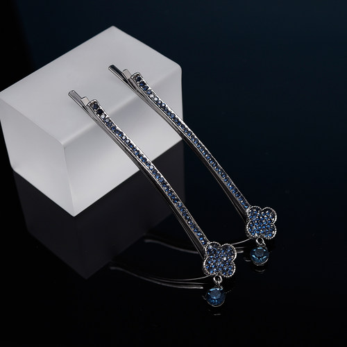 夹子头饰妈妈侧边发夹一字夹大号边夹水钻刘海夹前额碎发卡子顶夹 - 图1