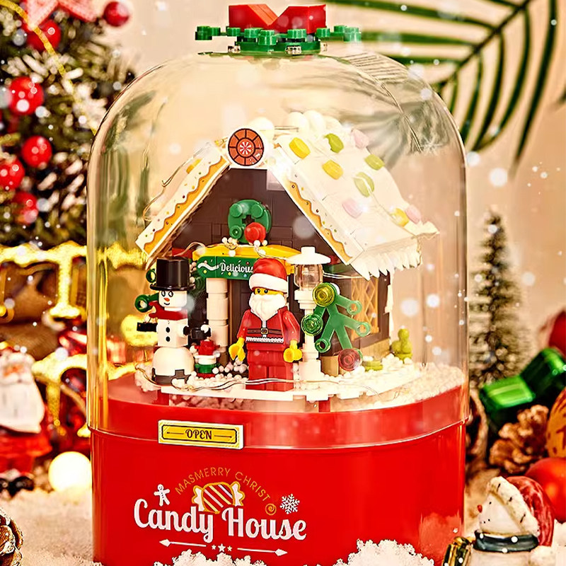 圣诞节儿童礼物送男女孩生日小礼品益智手工拼装玩具氛围积木摆件,淘宝优惠券,粉丝福利购,淘宝优惠卷