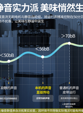 沃拓莱冰淇淋机雪糕甜筒商用全自动摆摊立式台式冰激凌机