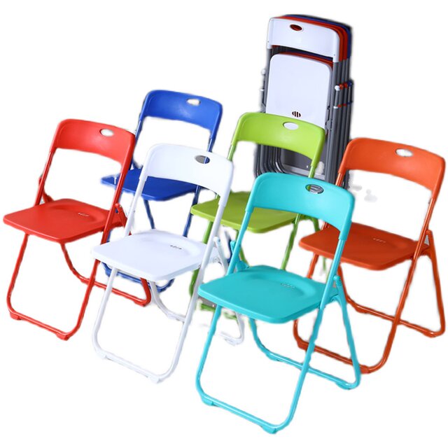 Simple folding chair stool back chair household portable computer chair office chair conference chair chair chair dormitory chair