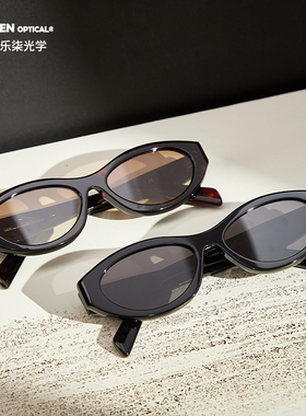 Le Seven猫眼墨镜女款板材防紫外线防晒百搭太阳眼镜Blossom