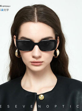 leseven偏光方形可配度数太阳镜
