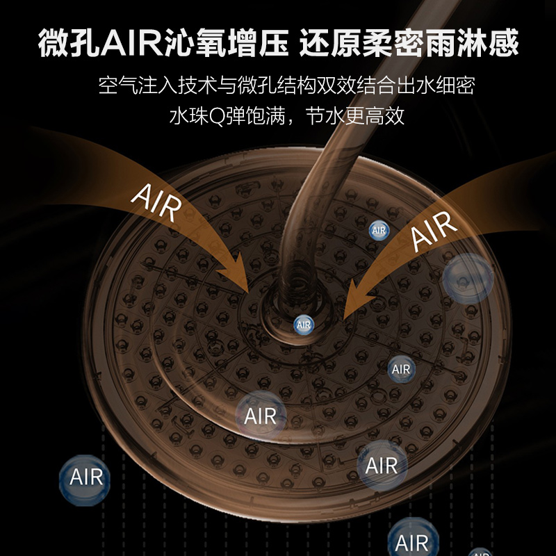 AXENT恩仕 普霖暗装淋浴器总成入墙嵌入式预埋非恒温淋浴花洒套装