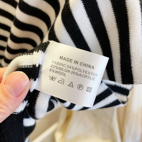 羊毛混纺交叉条纹针织小披肩女外搭保暖坎肩春秋假领子空调房搭肩 - 图1