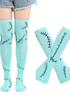 Halloween costume gloves socks costume set万圣节服装套装