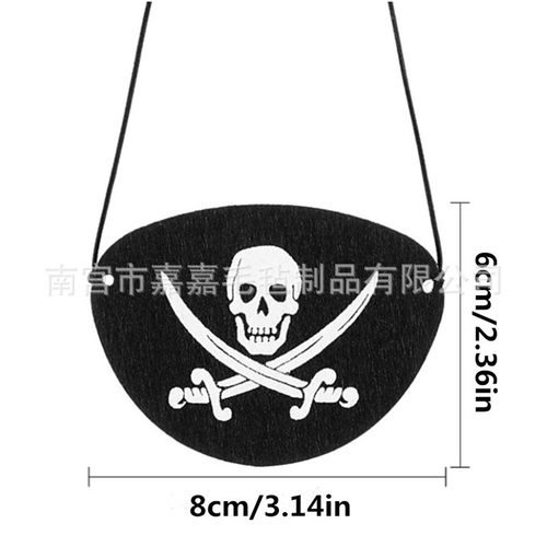 Pirate Eye Mask Halloween Dress Up万圣节装扮演出道具 - 图3