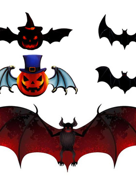 Halloween Decoration PVC 12 Pack Pumpkin Wall Decal墙贴