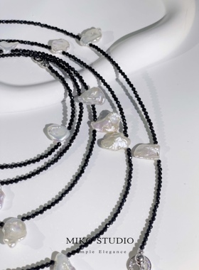 花瓣尖晶石米扣Miko天然珍珠