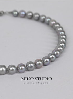 2026春季新款高级时尚真多麻色珍珠项链女颈链母亲节礼物轻奢母亲