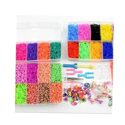 Rubber Loom Band Bracelet Kit Storage BoxColorful Beads Tool - 图3