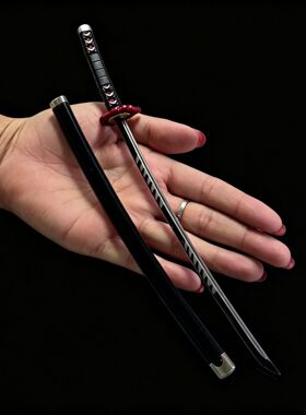 鬼灭动漫周边 25cm日轮刀合金模型摆件不开刃炭治郎我妻善逸武器