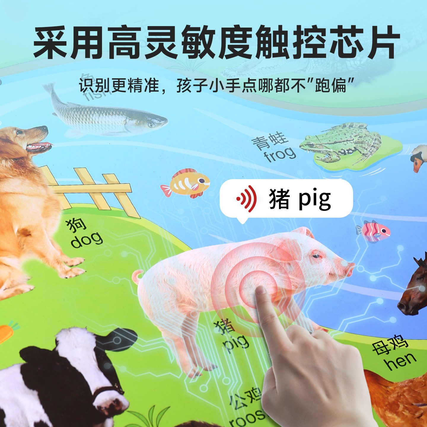 宝宝有声早教挂图场景动物发声婴幼儿童说话点读逻辑认知启蒙墙贴,淘宝优惠券,粉丝福利购,淘宝优惠卷