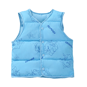 木木屋童装日系儿童春秋冬两面穿外穿马甲男女童印花马甲宝宝坎肩